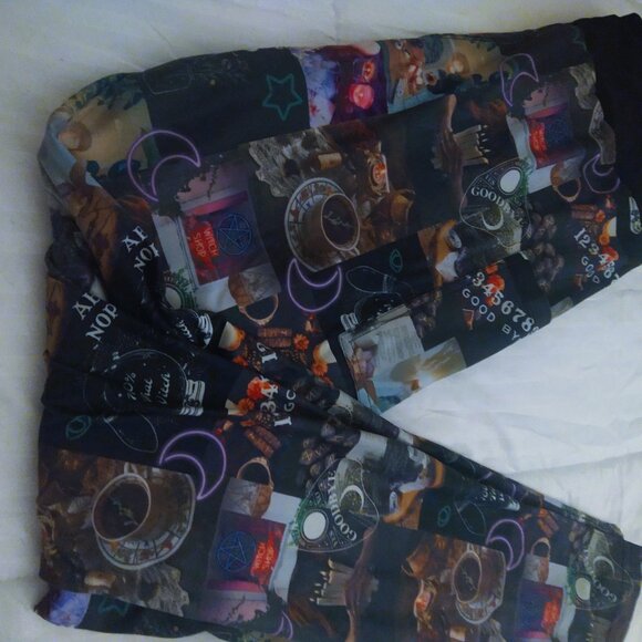Wiccan gothic leggings muticolor 1x - 2x - Picture 1 of 7